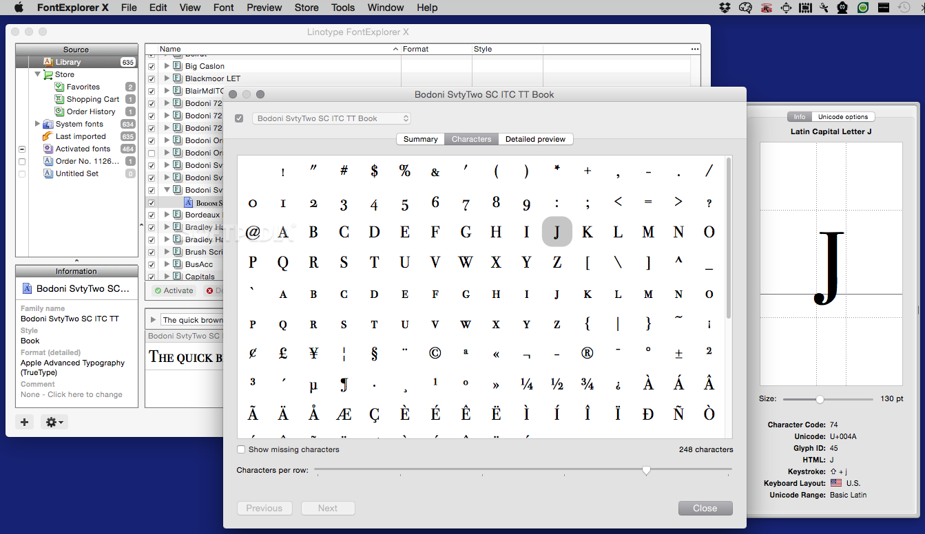 linotype fontexplorer free for mac